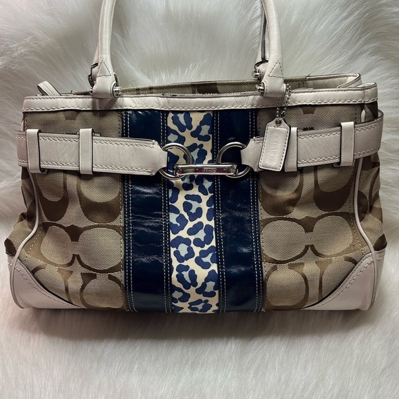 Coach Handbags - Authentic Coach Signature C Canvas in Brown and Khaki.